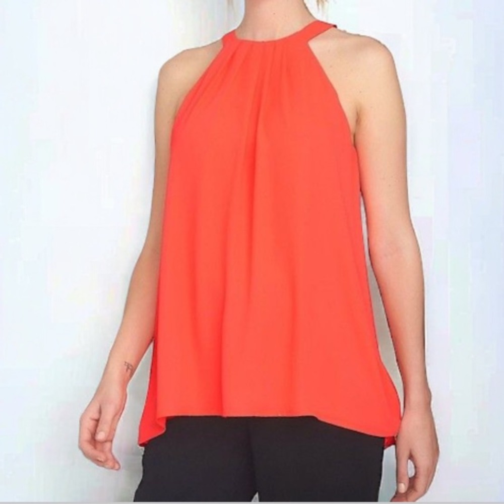 ASTR Orange Halter Blouse